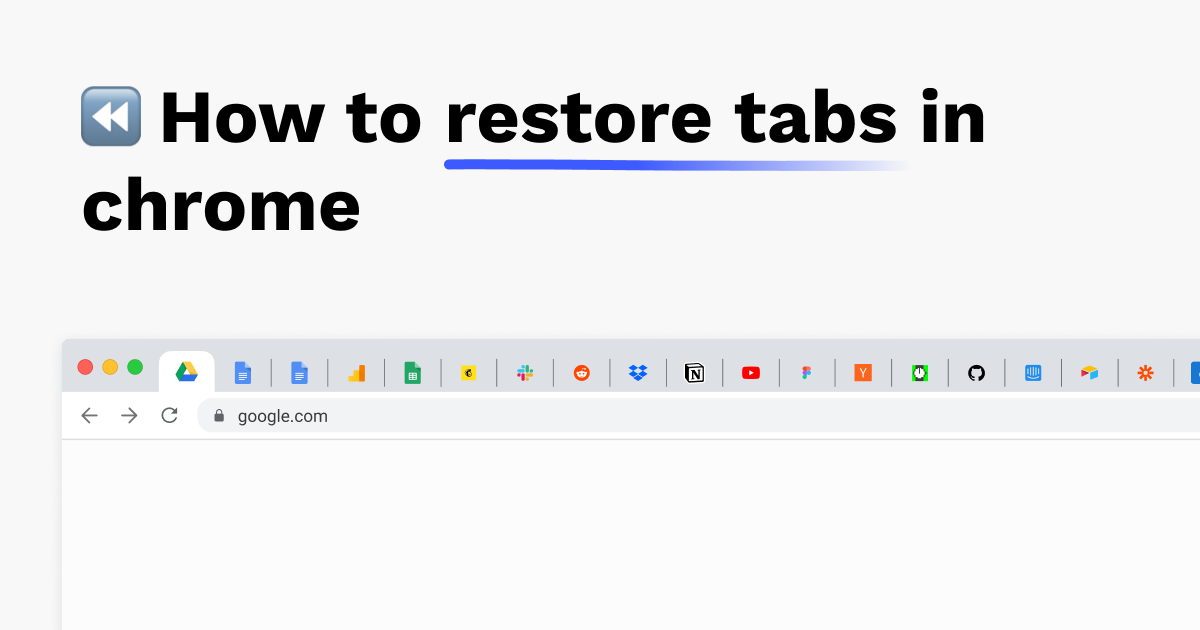 How to restore tabs in google chrome Partizion